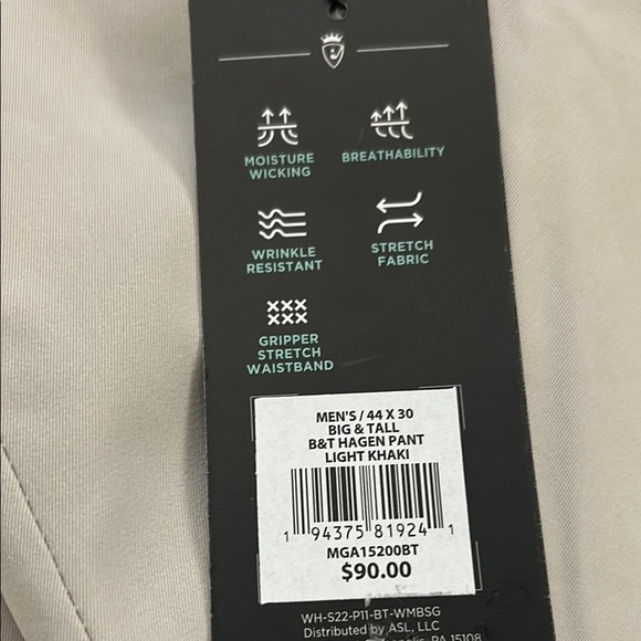 Walter Hagen Golf pants 44x 30 New - Picture 5 of 11